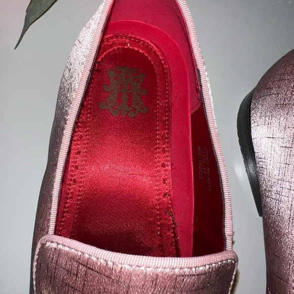Salmon Textured Loafers with Red Lining $45 main image 5